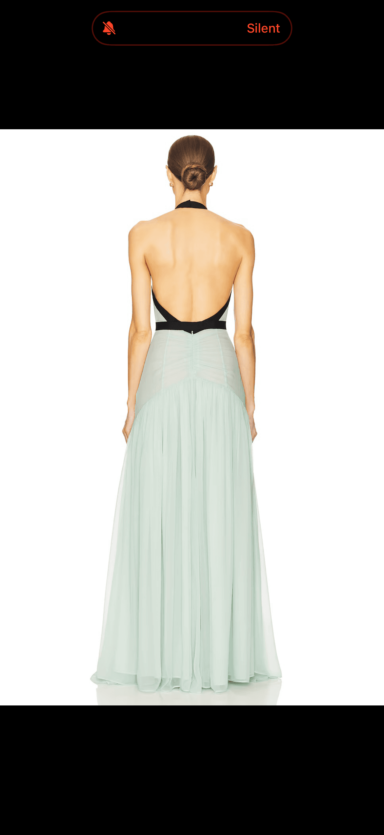 Helsa silk chiffon siren dress  — photo 2 of 3