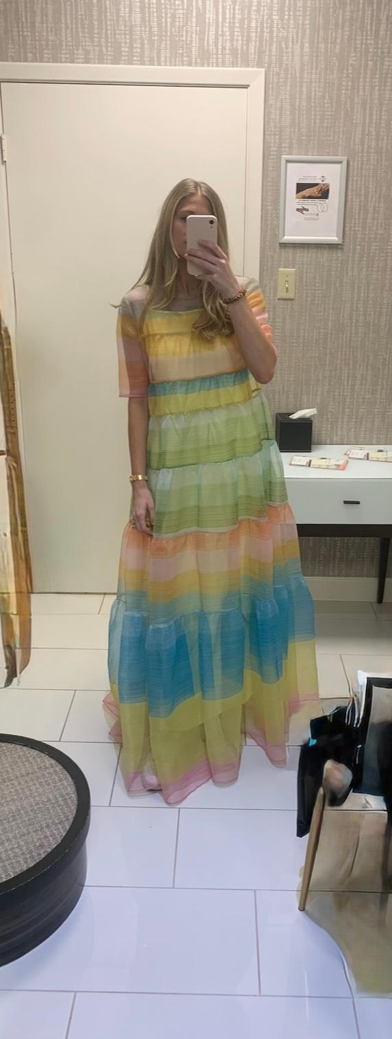 Colorful Sheer Maxi Dress — photo 1 of 3