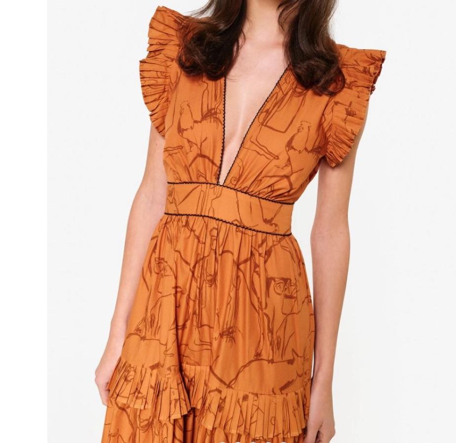 Couper Cora Orange Dress — photo 3 of 5