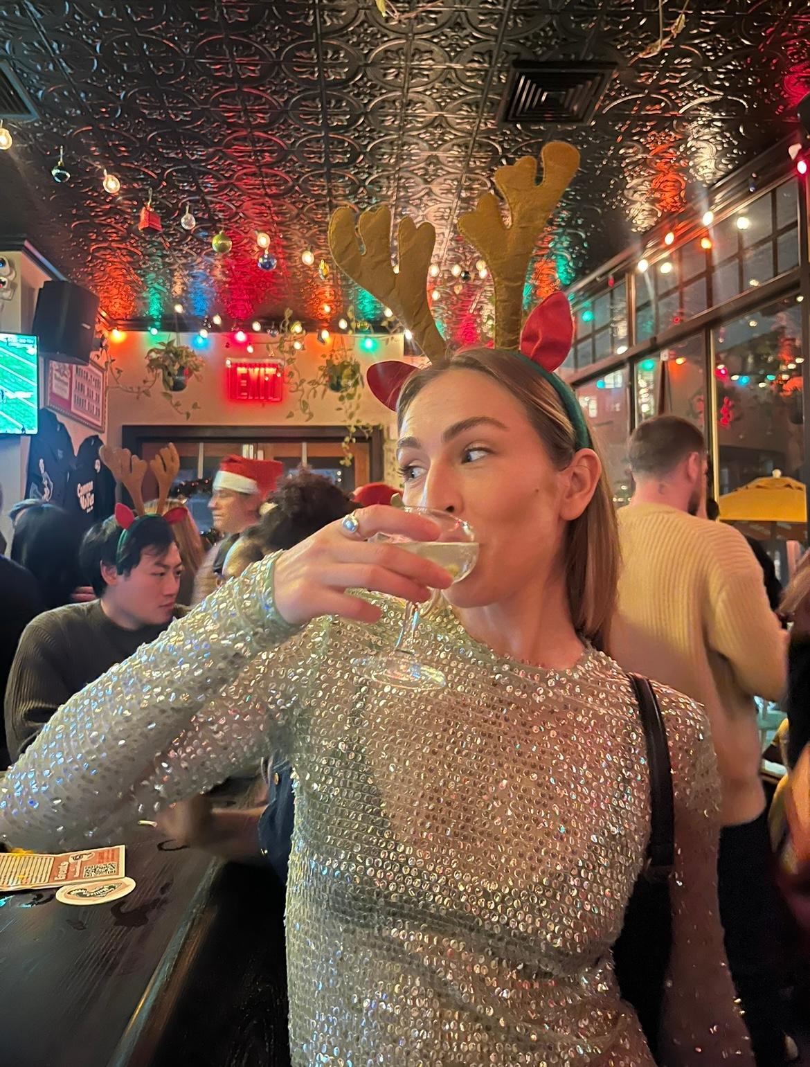 Siedres Green Sequin Top — photo 2 of 5