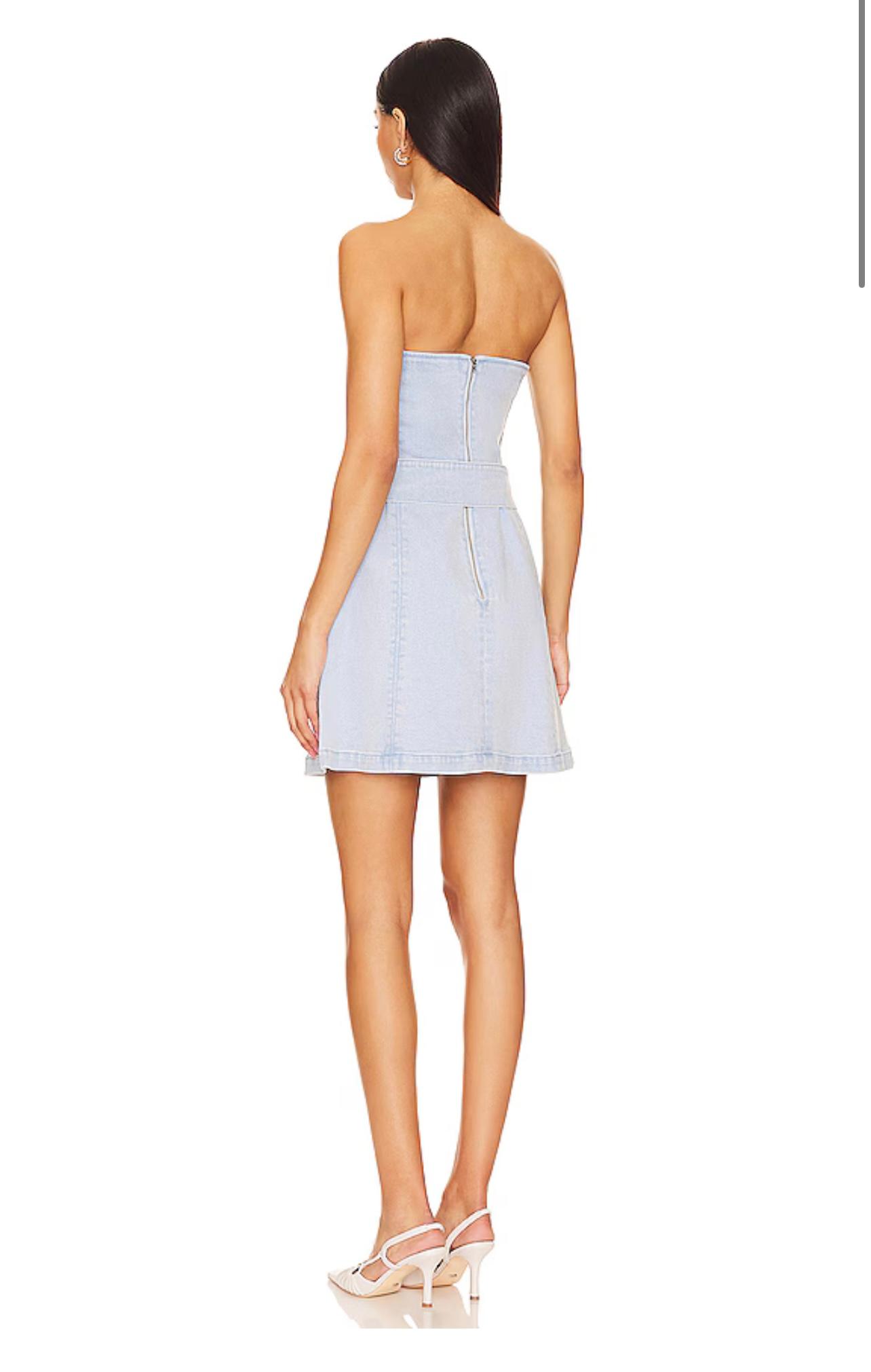 Fae Mini Dress in Iceberg (Denim-Like) — photo 3 of 3