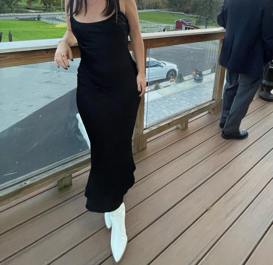 Petal & Pup Black Silky Dress — photo 2 of 2