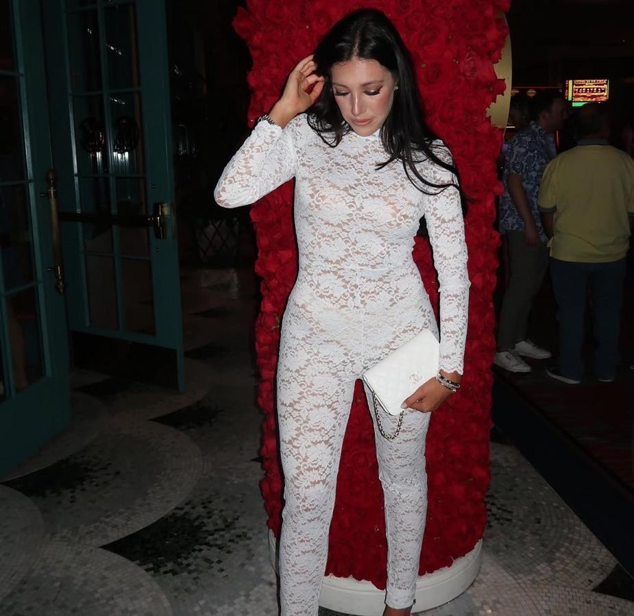 Perfect for a Bachelorette: Lace Jumpsuit in White — photo 2 of 3