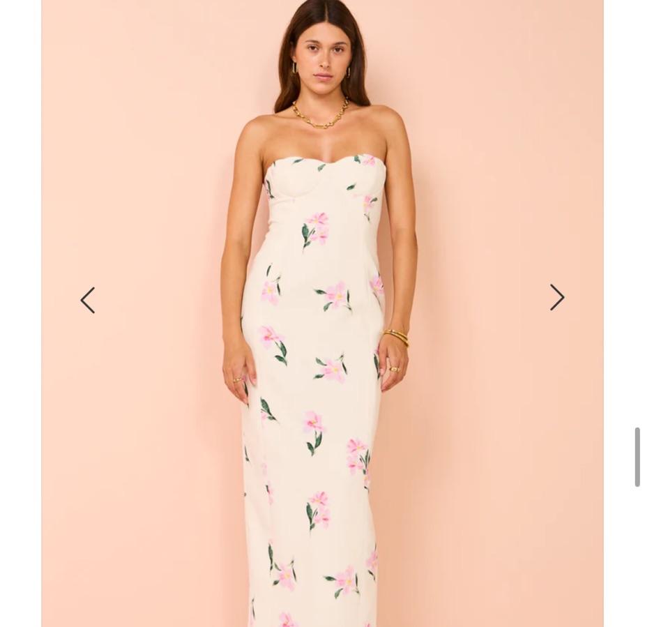 Coco and Lola White Midi Dress