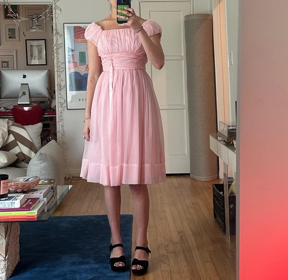 Pink chiffon cupcake dress  — photo 2 of 2