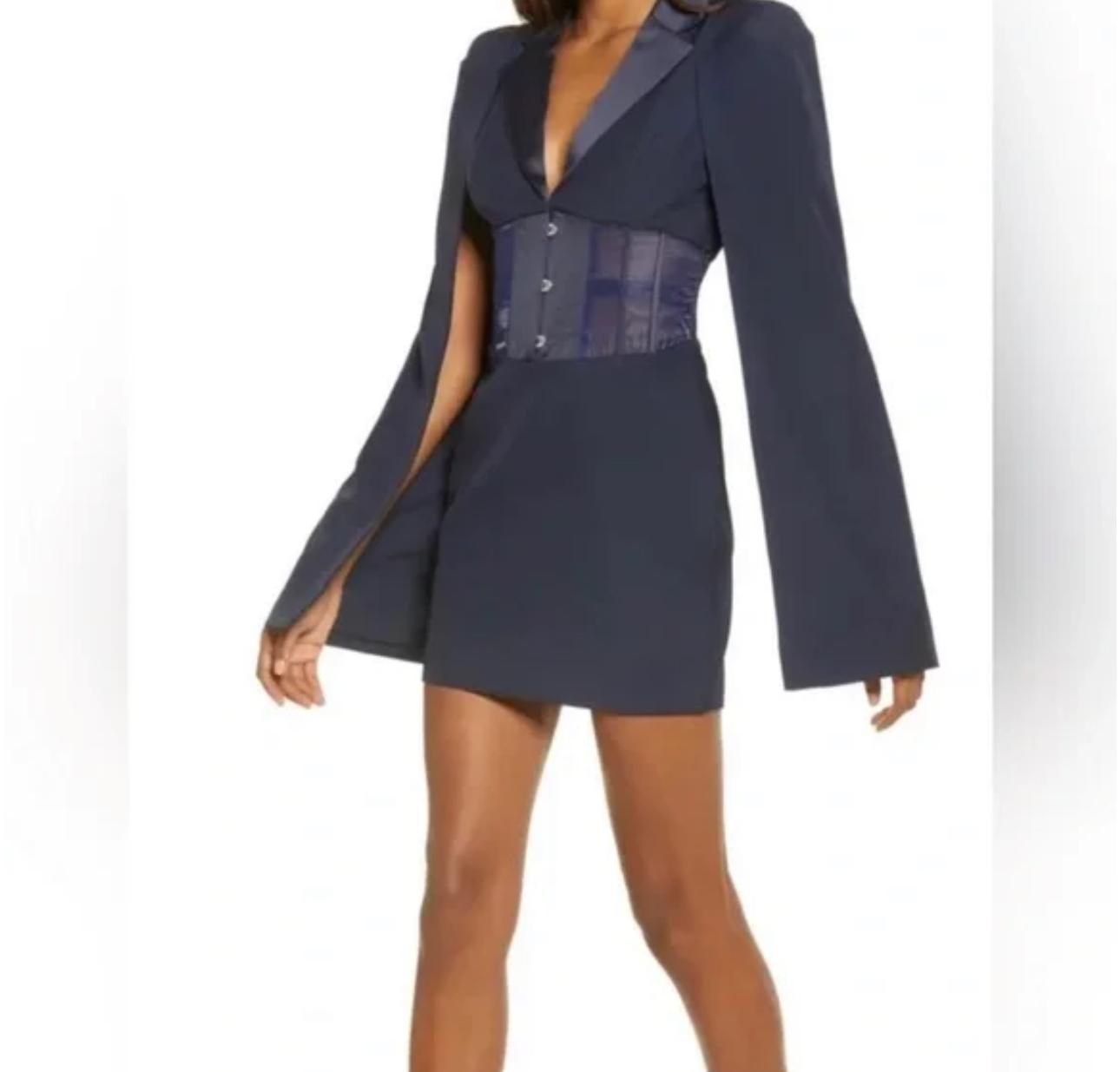 Navy Mini Dress — photo 6 of 6