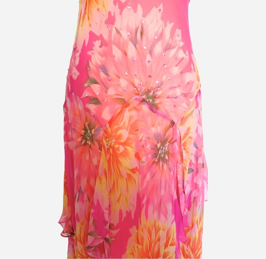 Vintage Silk Floral Dress   — photo 4 of 5