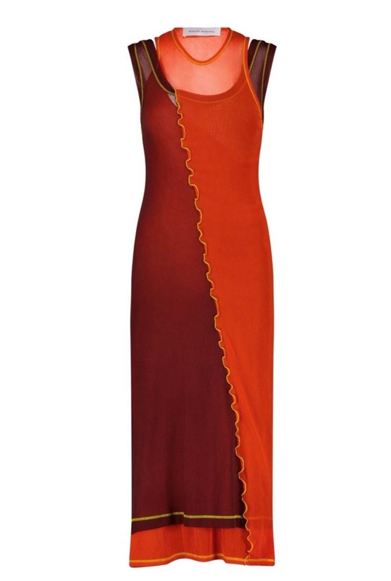 Marina Moscone two tone red Dress — photo 4 of 6