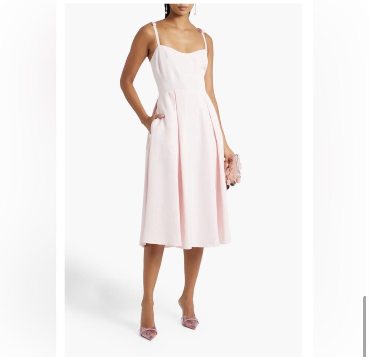 Pink Pleated Midi Dress — photo 2 of 5