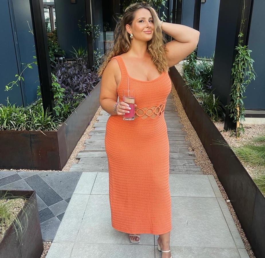 Midi dress with cut outs — photo 1 of 2
