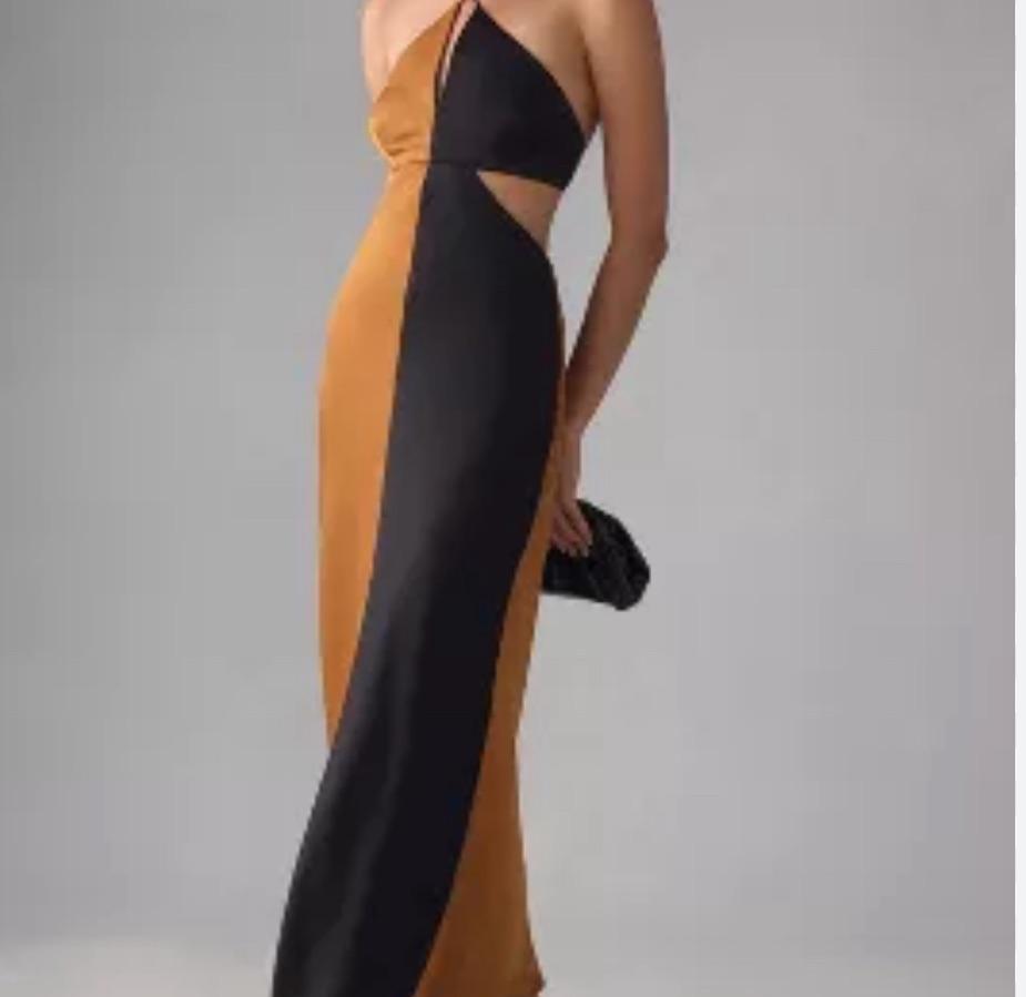 SIGNIFICANT OTHER HALTER COLORBLOCK CUTOUT MAXI DRESS — photo 2 of 2