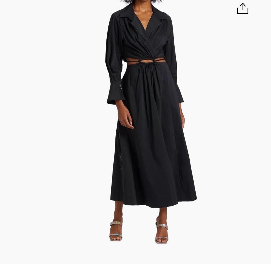 Simkhai black cut-out dress  — photo 2 of 3