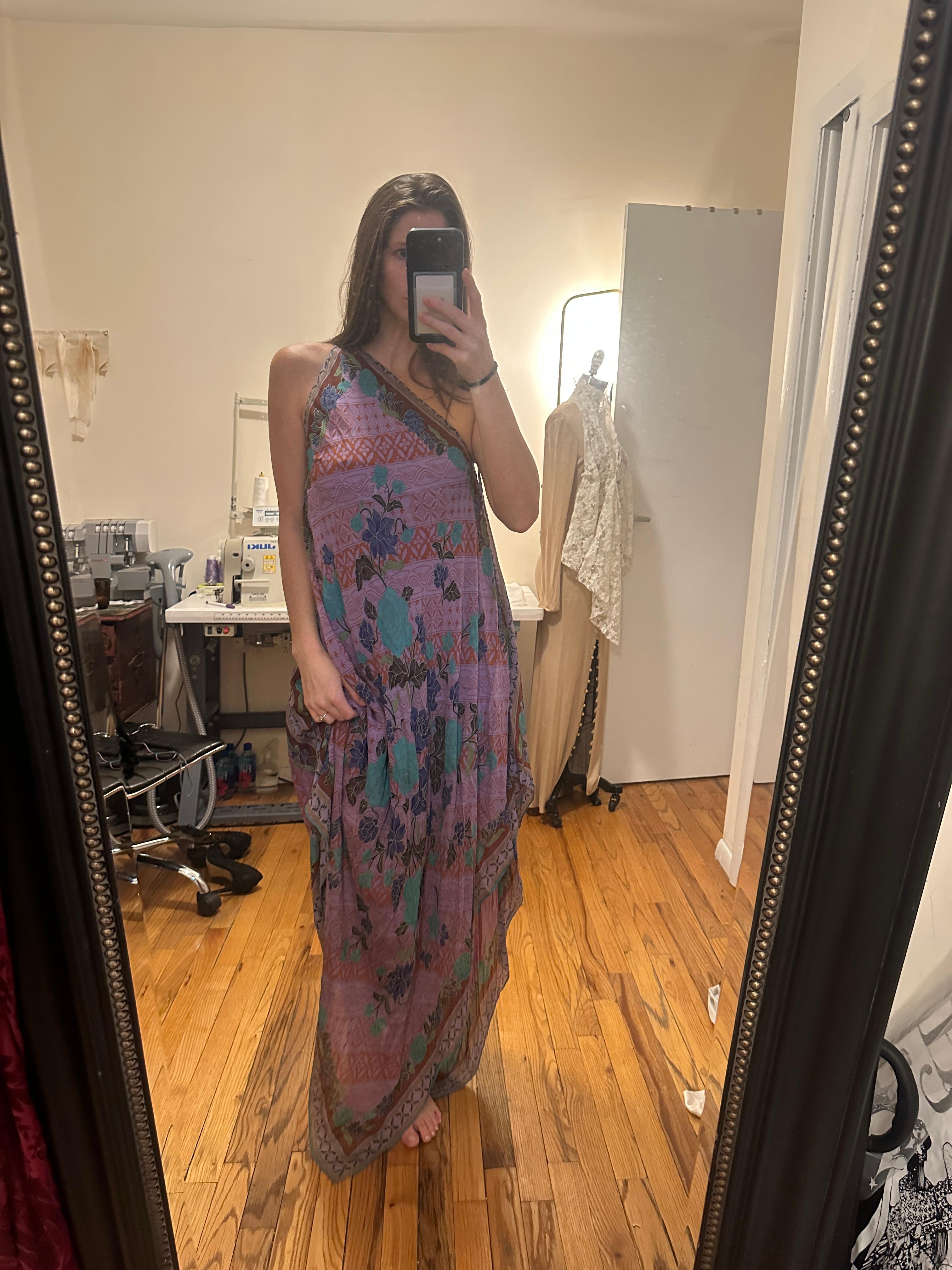 Nicole Miller Floral One-Shoulder Dress — photo 1 of 6