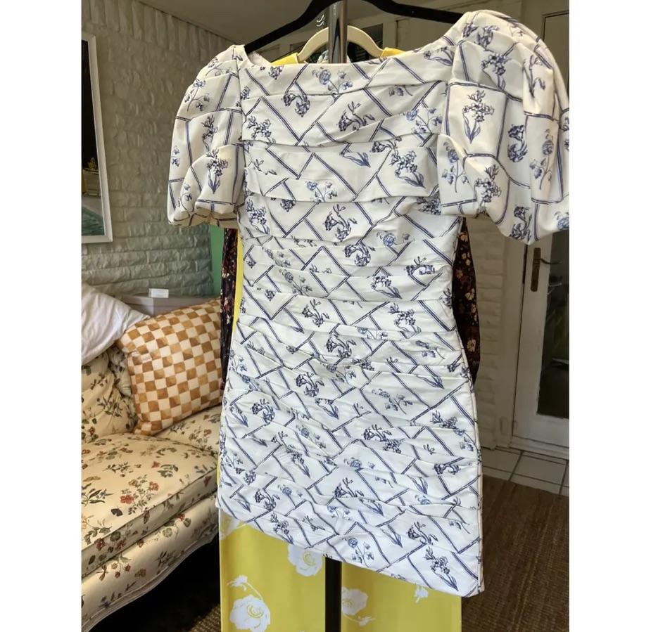 Khaite puff sleeve mini dress — photo 3 of 4