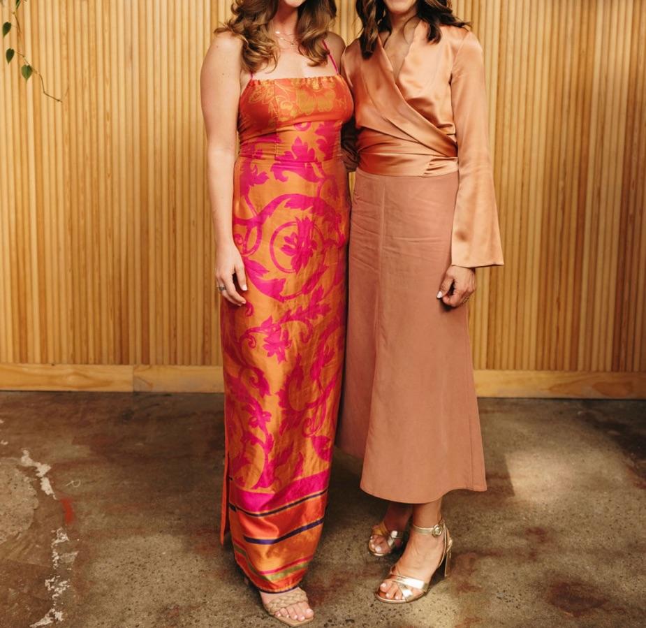 Silk patterned dress