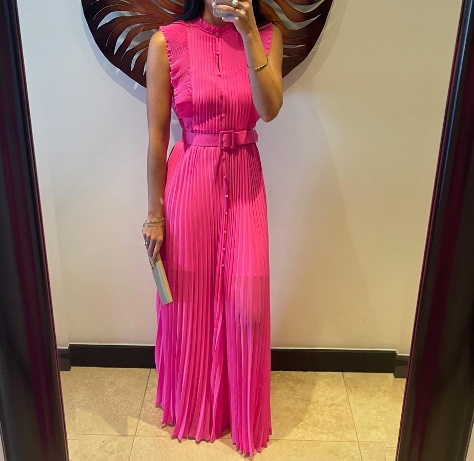 Self-portrait belted dress 