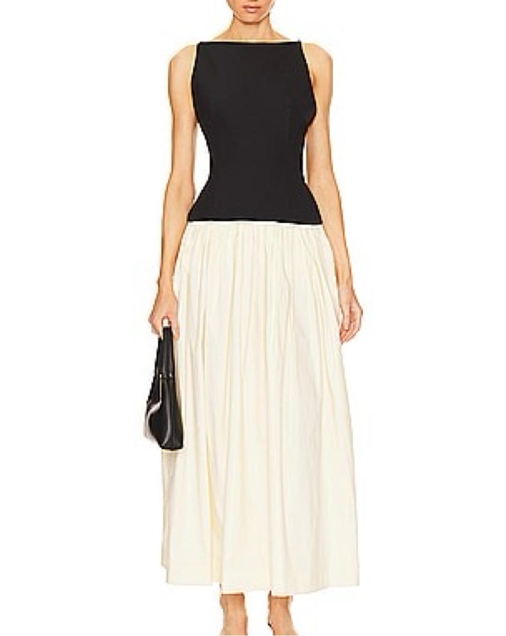 Elegant Maxi Two-Tone Dress - REVOLVE