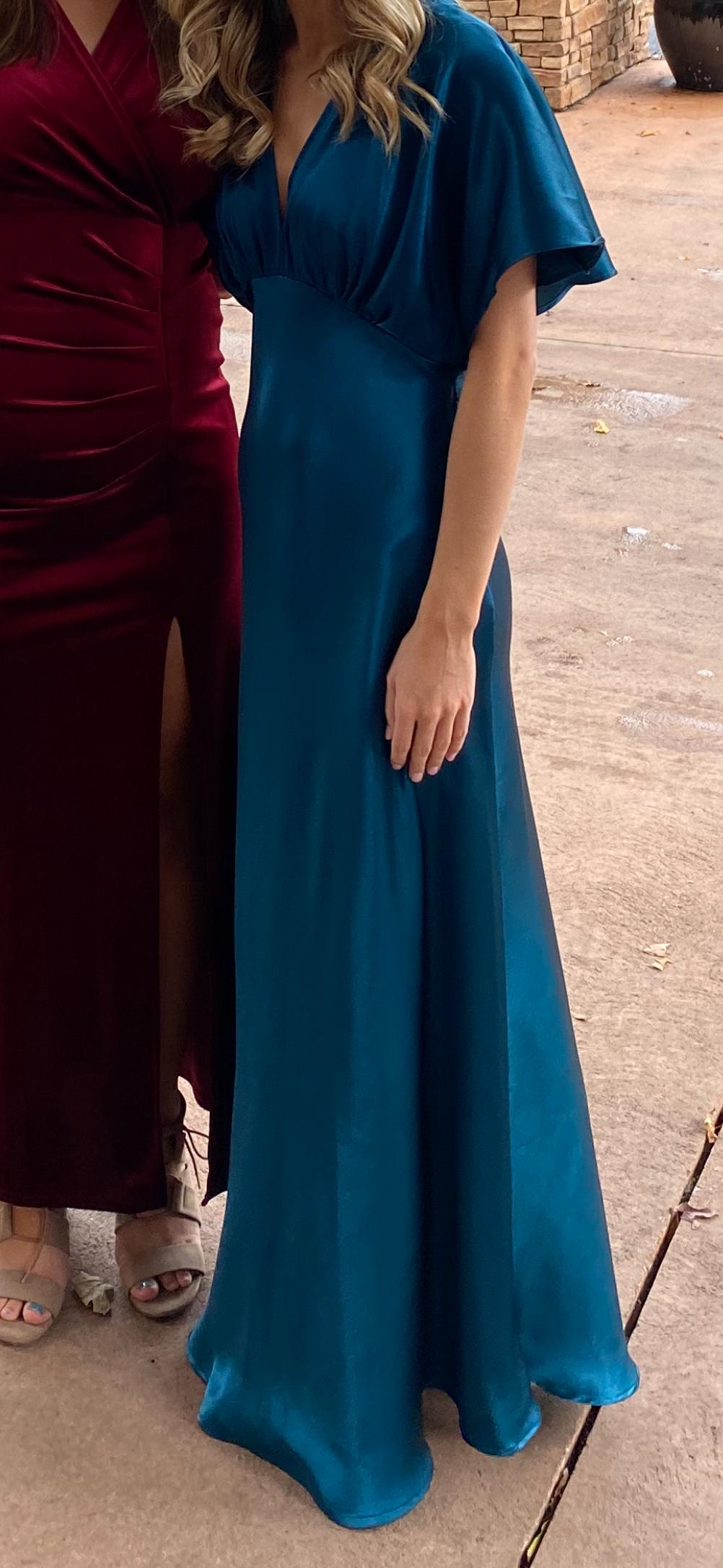 Elegant Teal Gown — photo 2 of 2