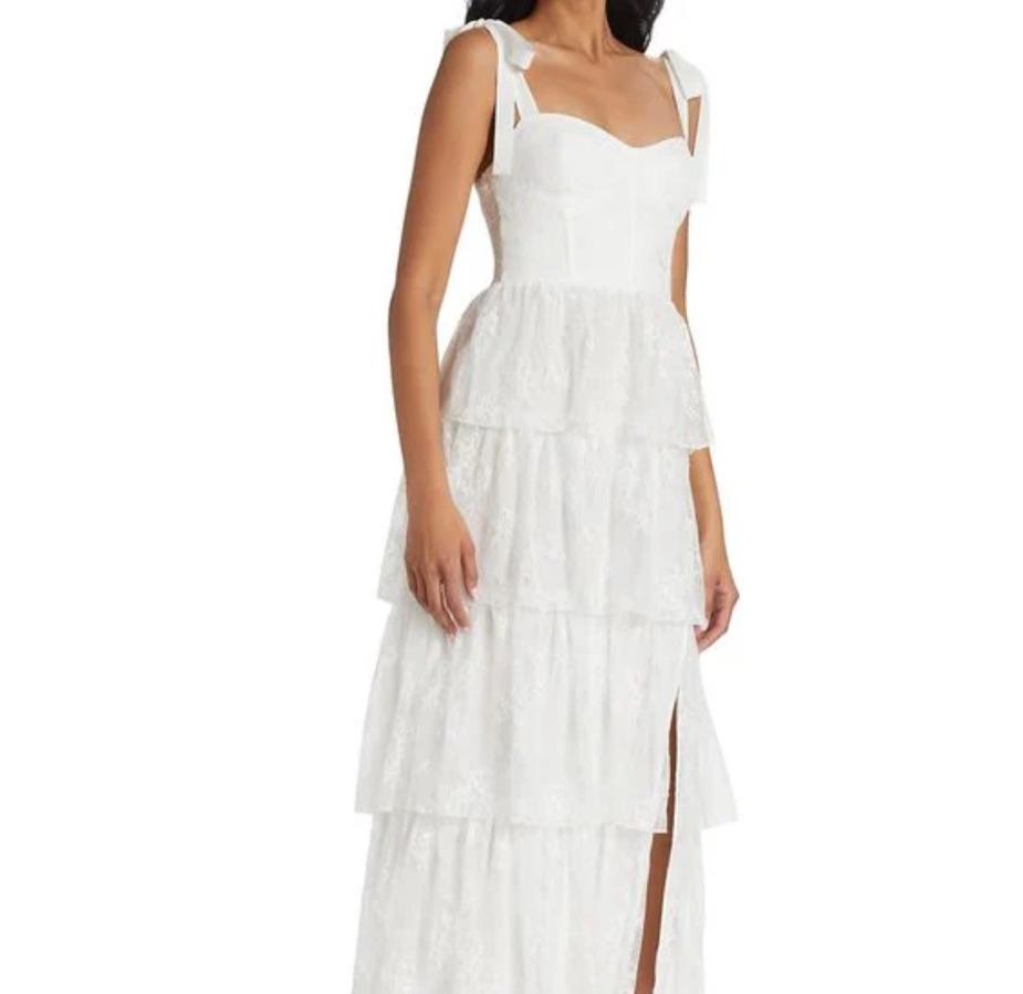 Wayf Aria Midi Tiered Dress 