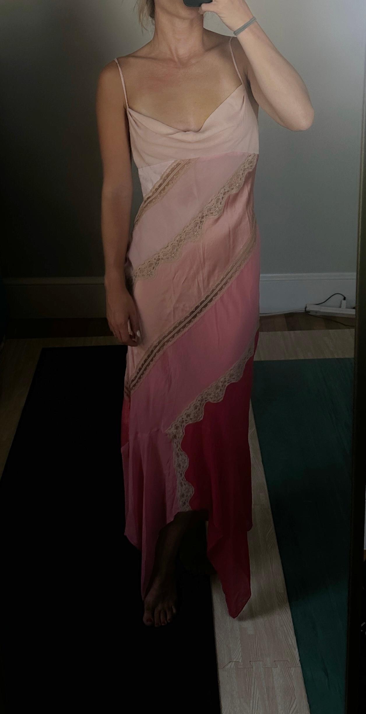 Vintage Y2K VS Pink Silk Dress — photo 2 of 3