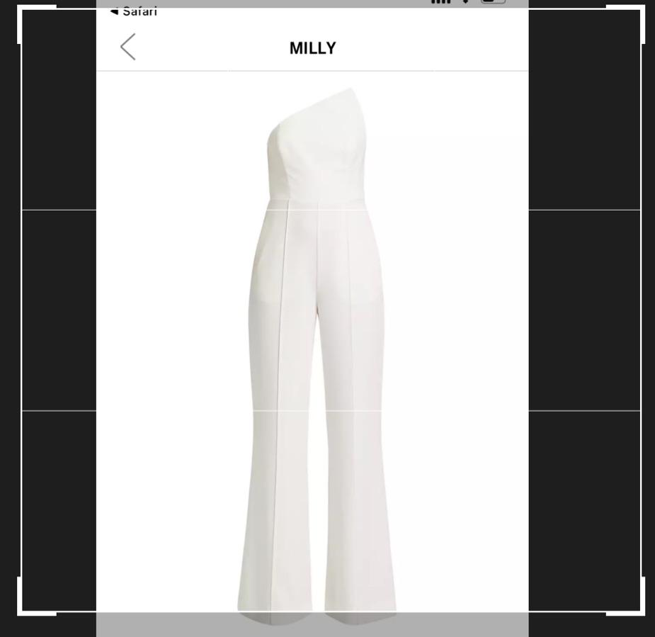 Milly White Jumpsuit — photo 4 of 4