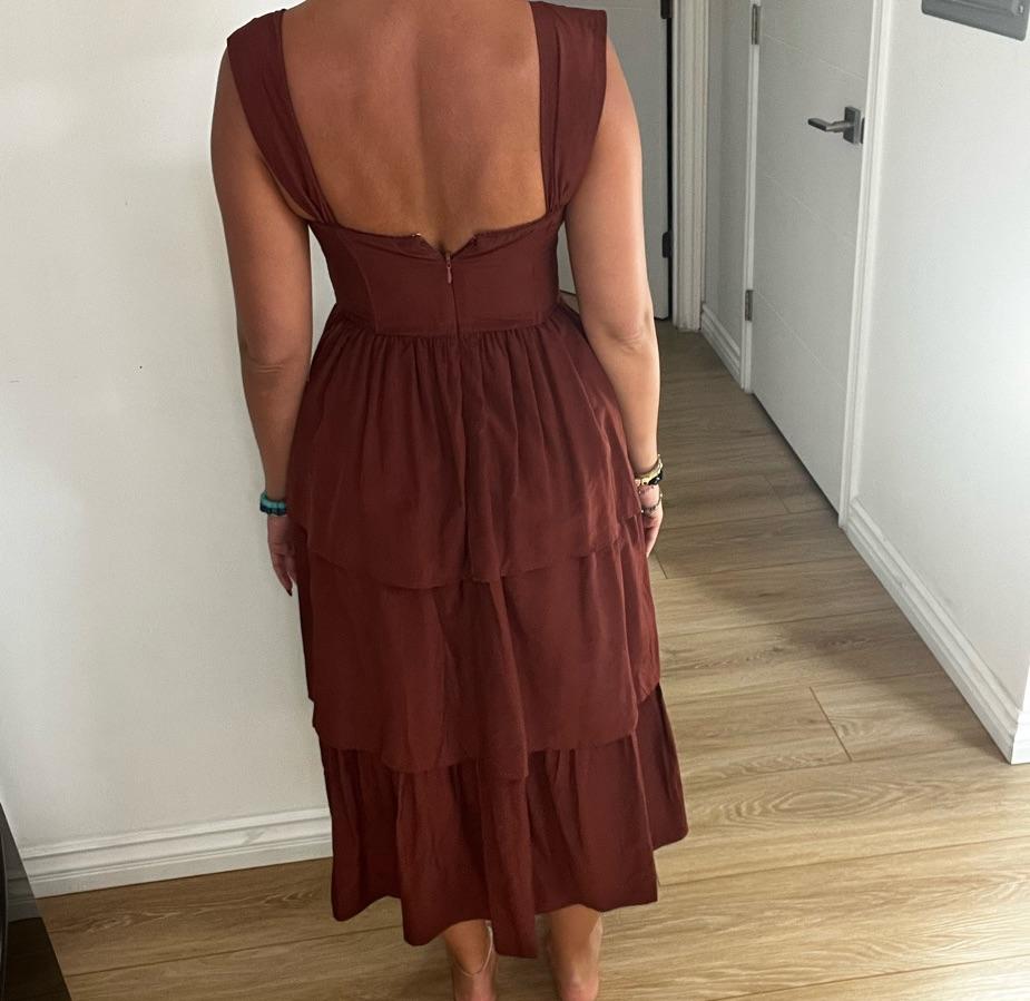 WeWoreWhat Corset Poplin Dress — photo 4 of 4