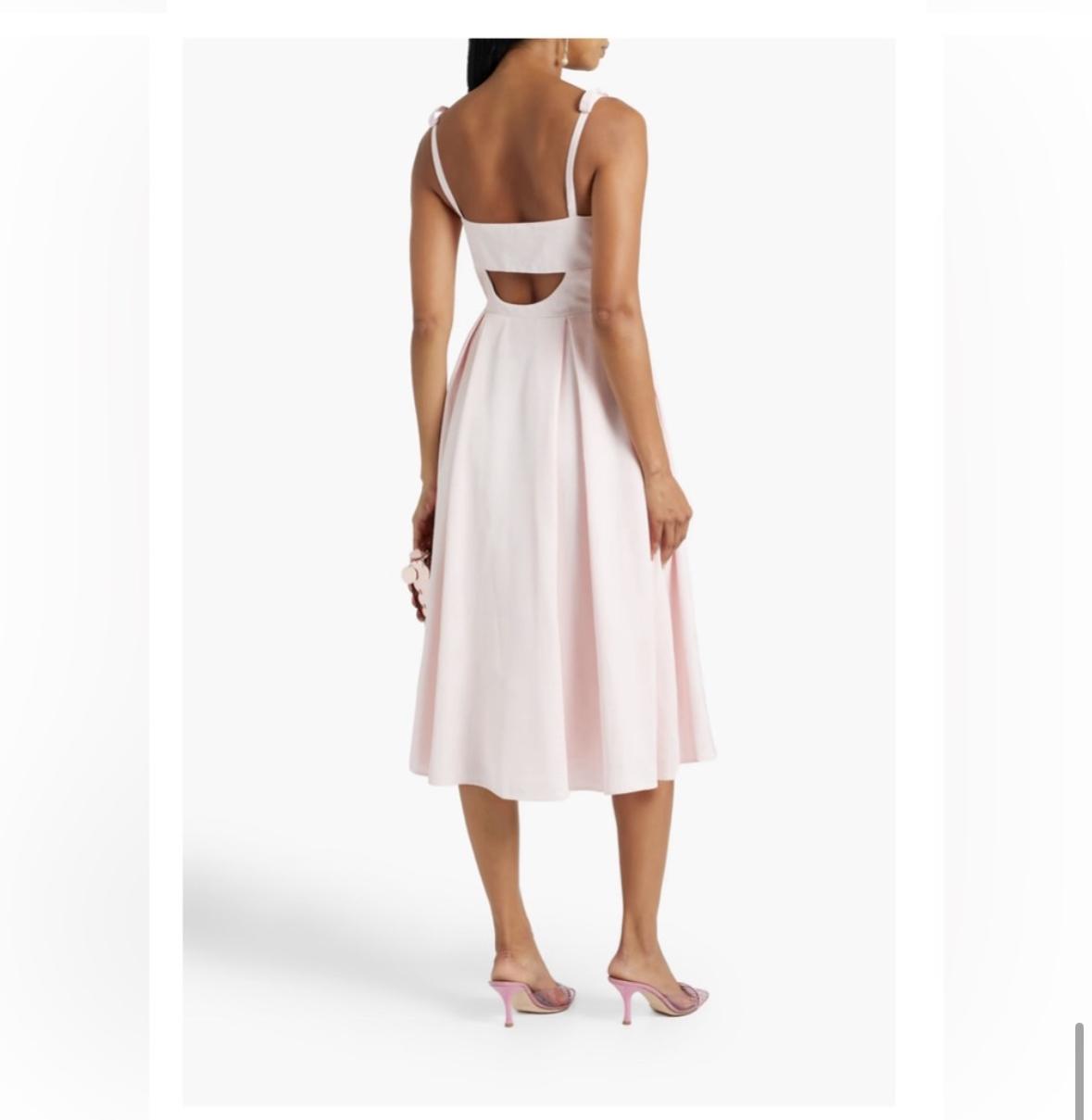 Pink Pleated Midi Dress — photo 3 of 5