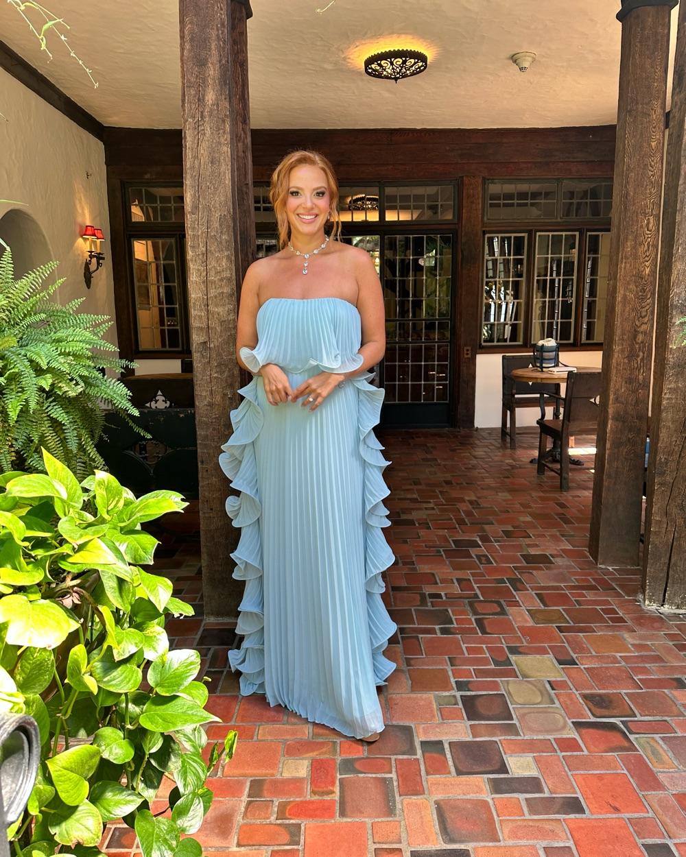 Badgley Mishka Pleated Gown — photo 2 of 2