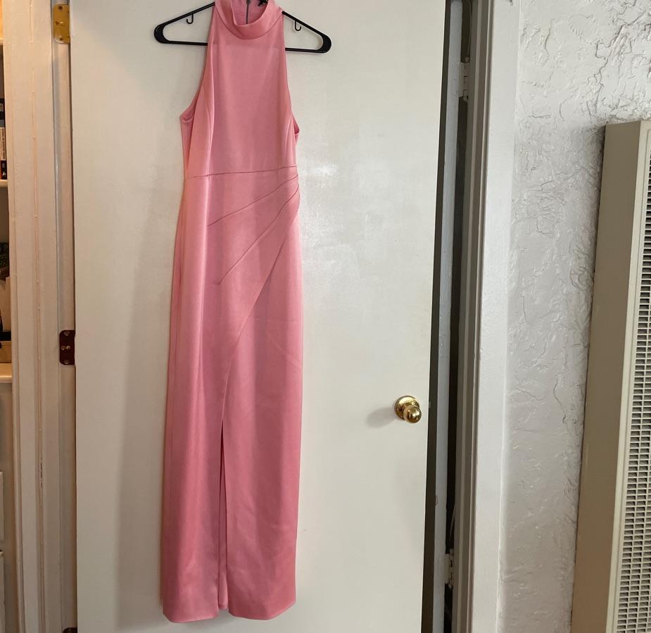 Pink Silky Alice + Olivia Gown — photo 2 of 4