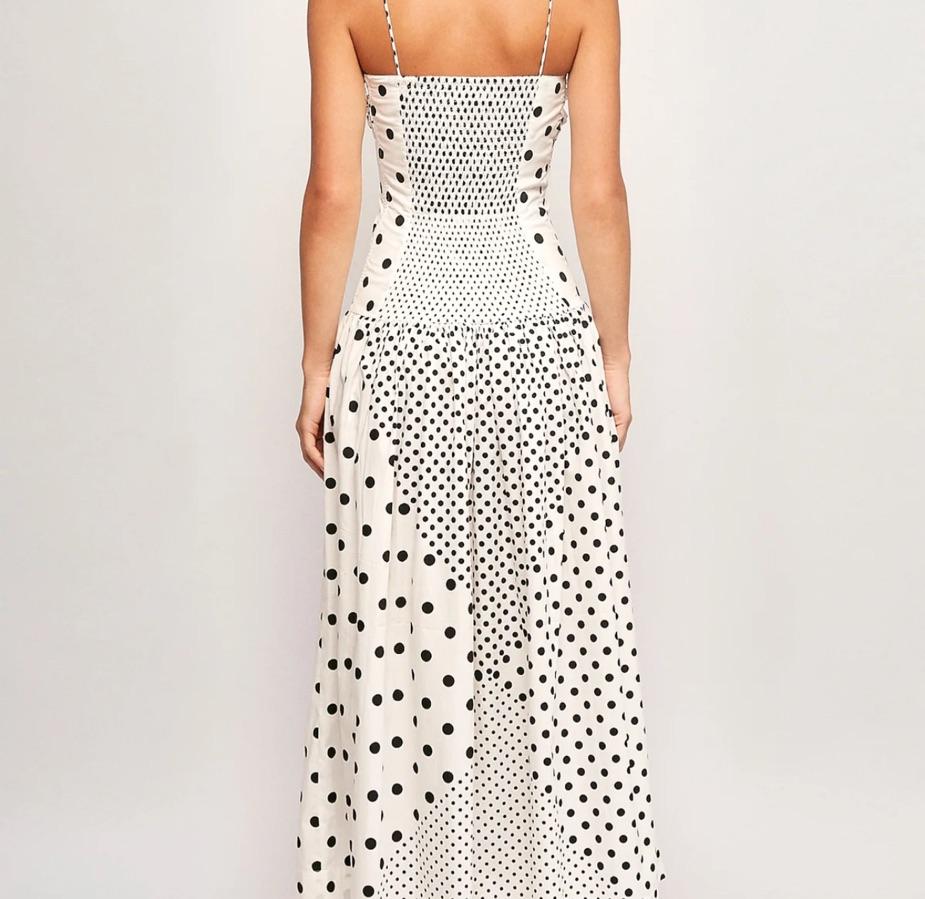 S/W/F FITTED MIDI POLKA DOT — photo 3 of 4