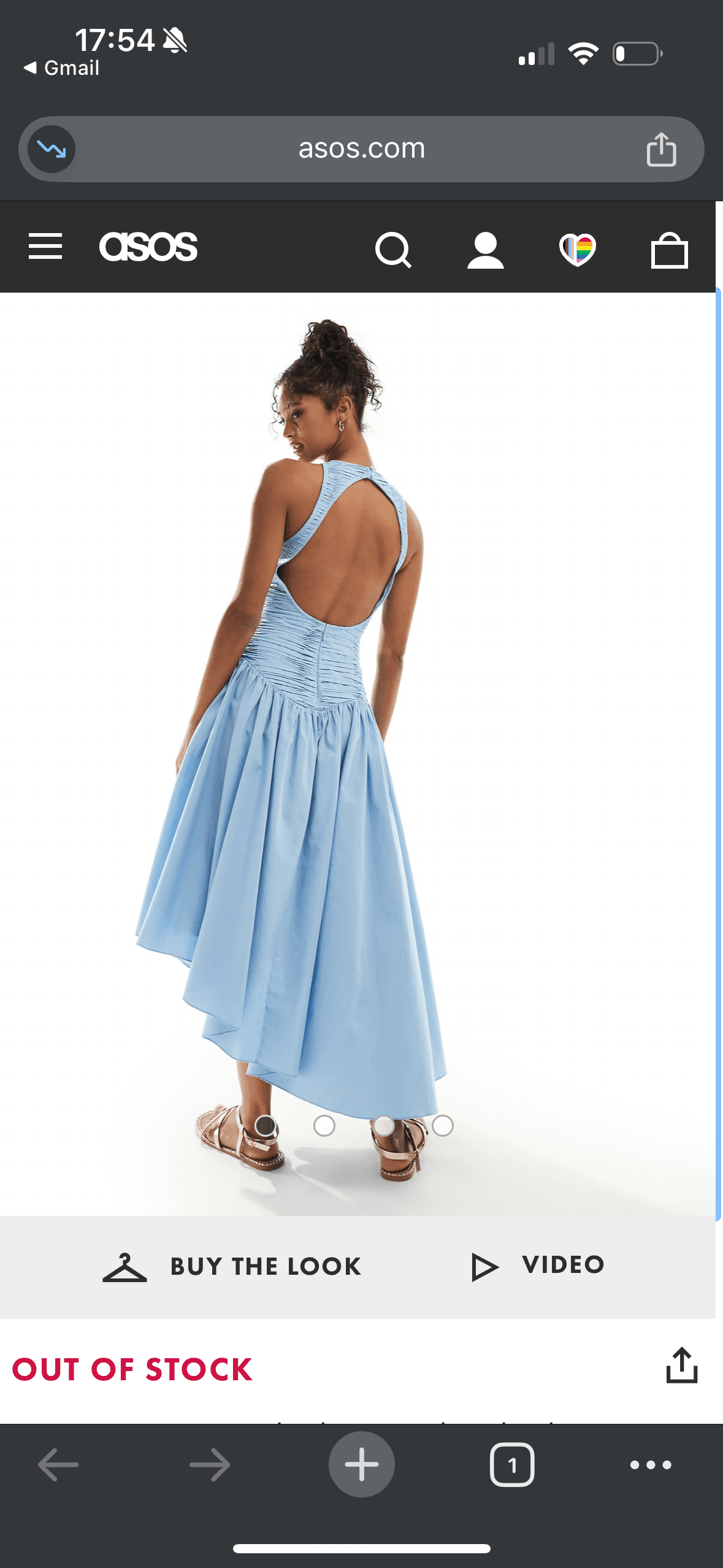 Sky Blue Sleeveless Dress — photo 3 of 3