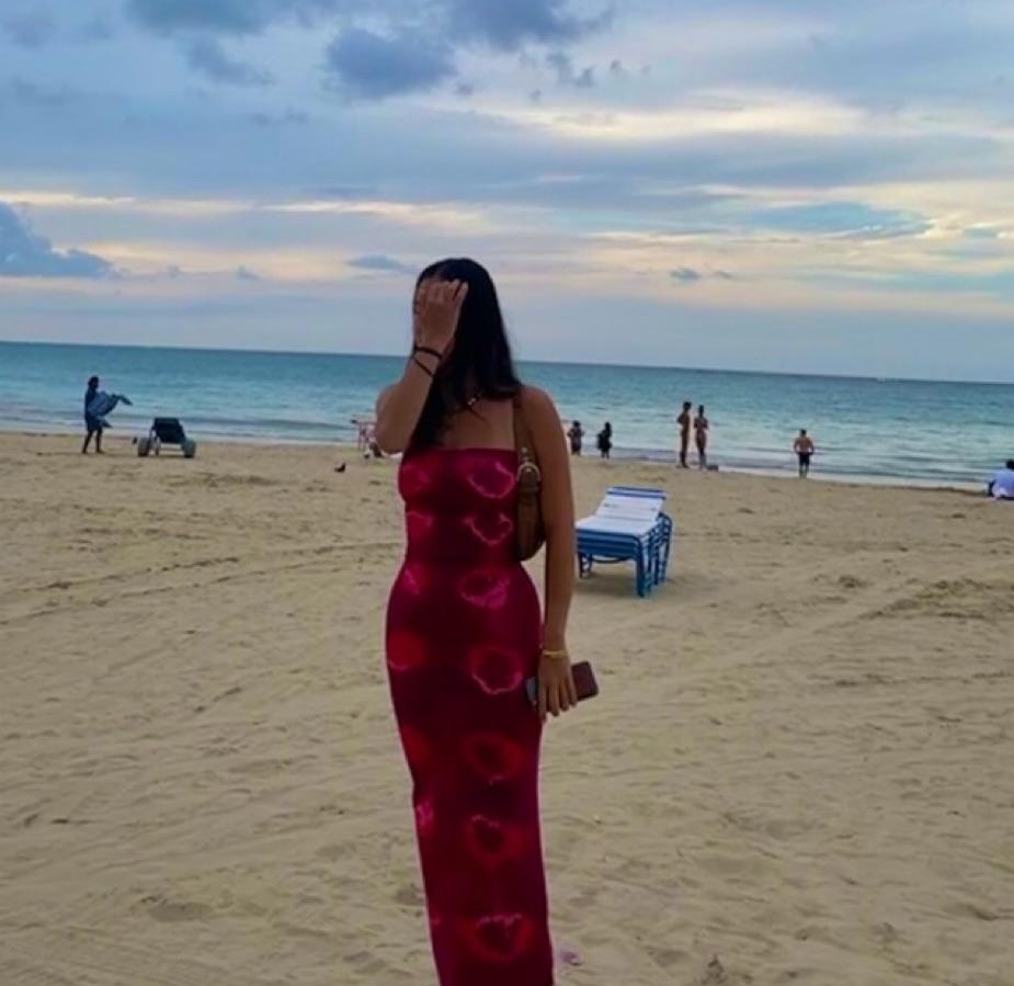 Dana Foley Tie-dye Tube Dress