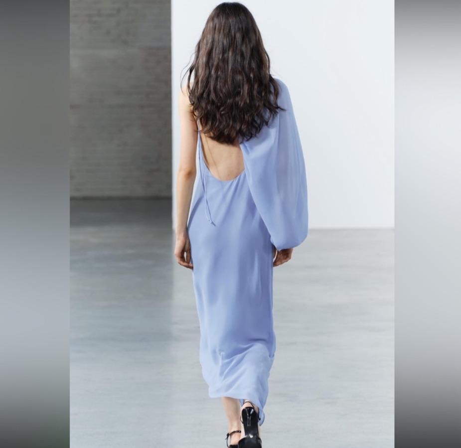 Zara Asymmetric Cape Dress  — photo 4 of 5