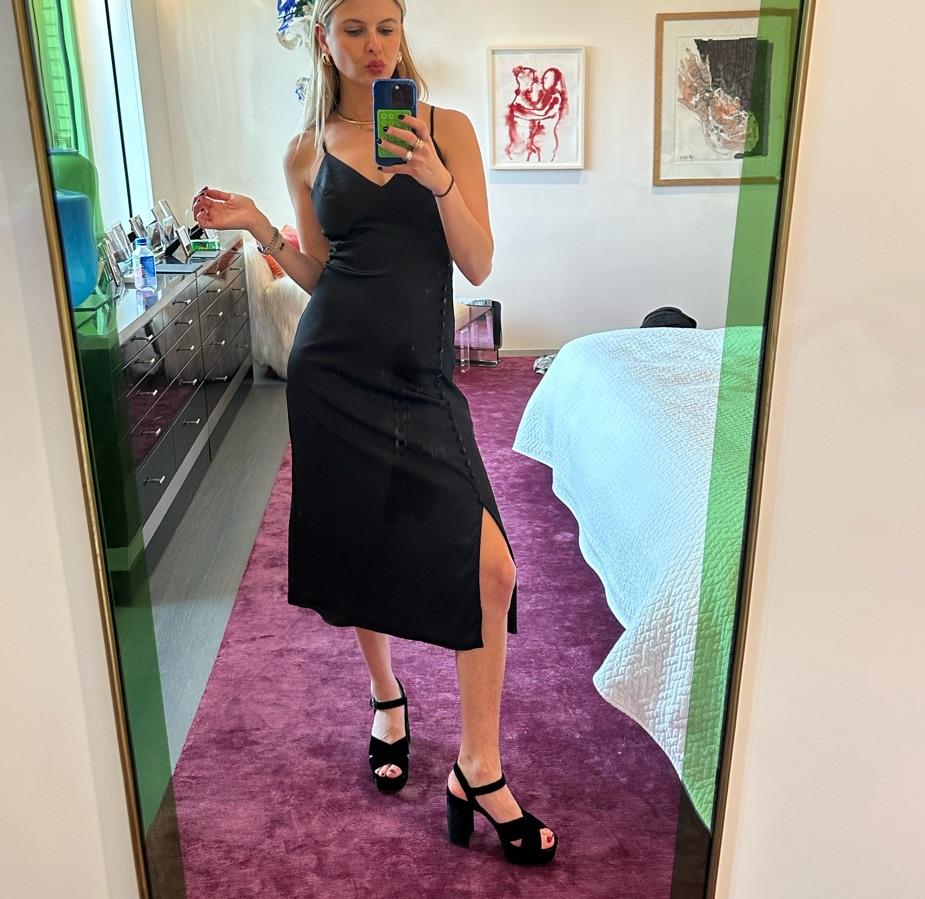 Club Monaco midi with button detail   — photo 2 of 2
