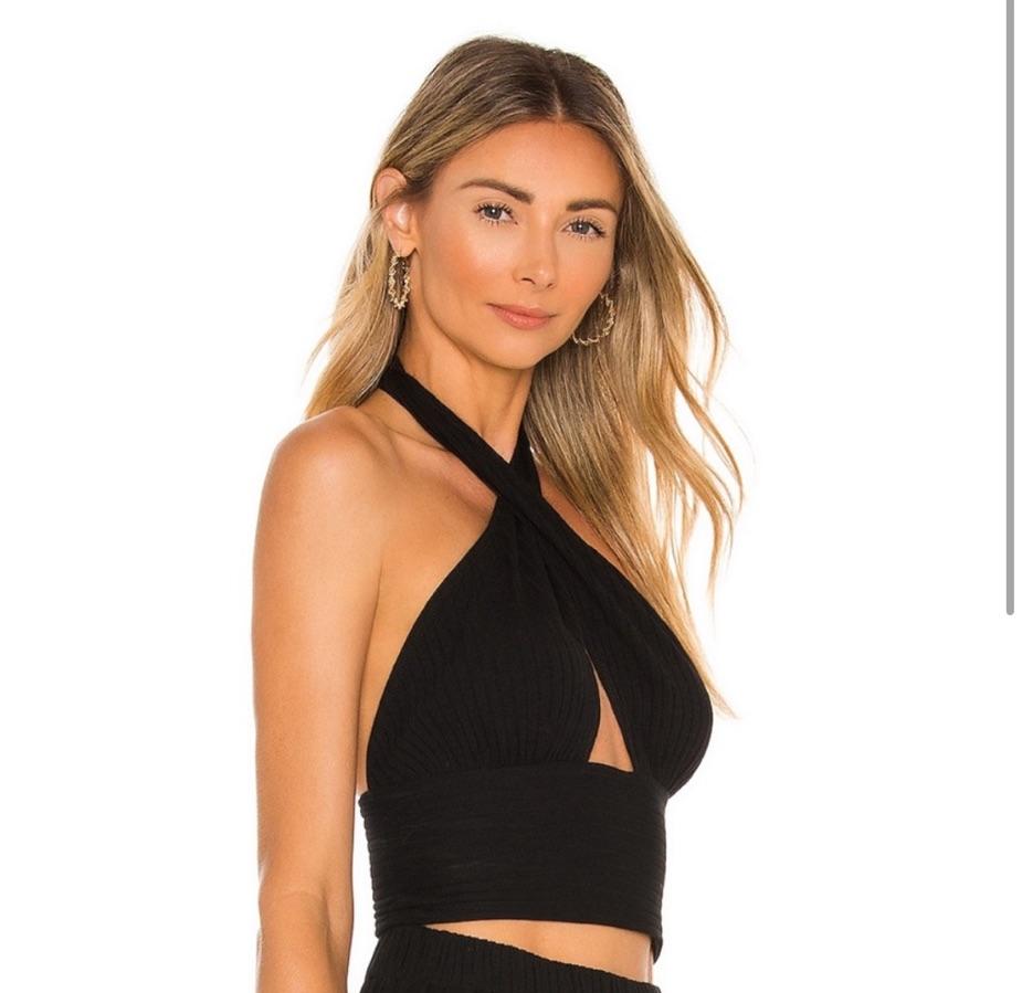 Black Halter Tank Crossed — photo 2 of 4
