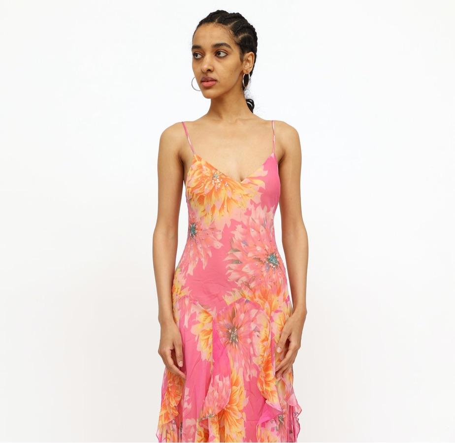 Vintage Silk Floral Dress   — photo 5 of 5
