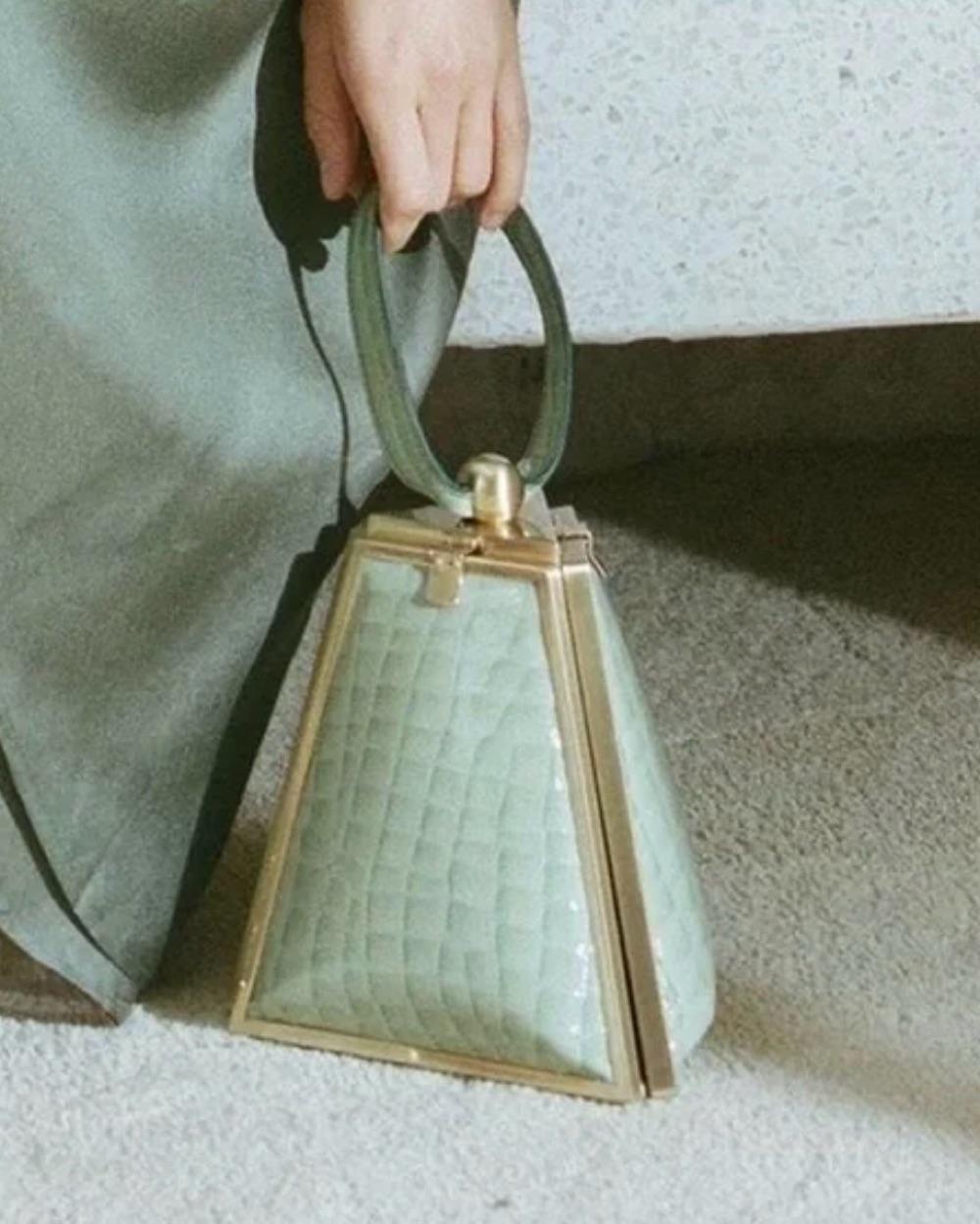Trina Embossed Leather Wristlet