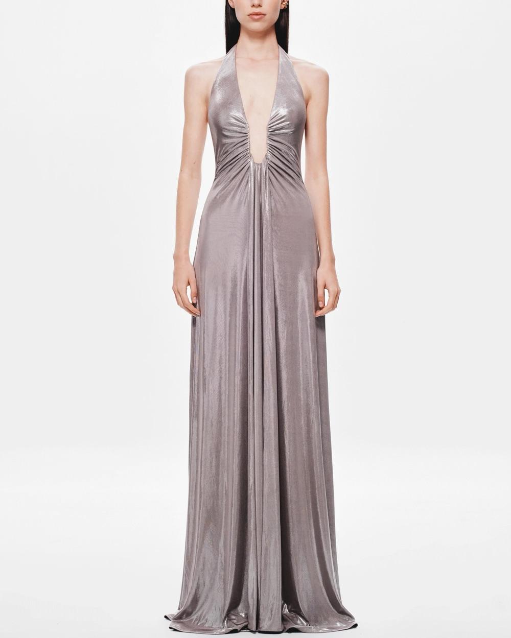 Misha Jennifer Curpo silver dress