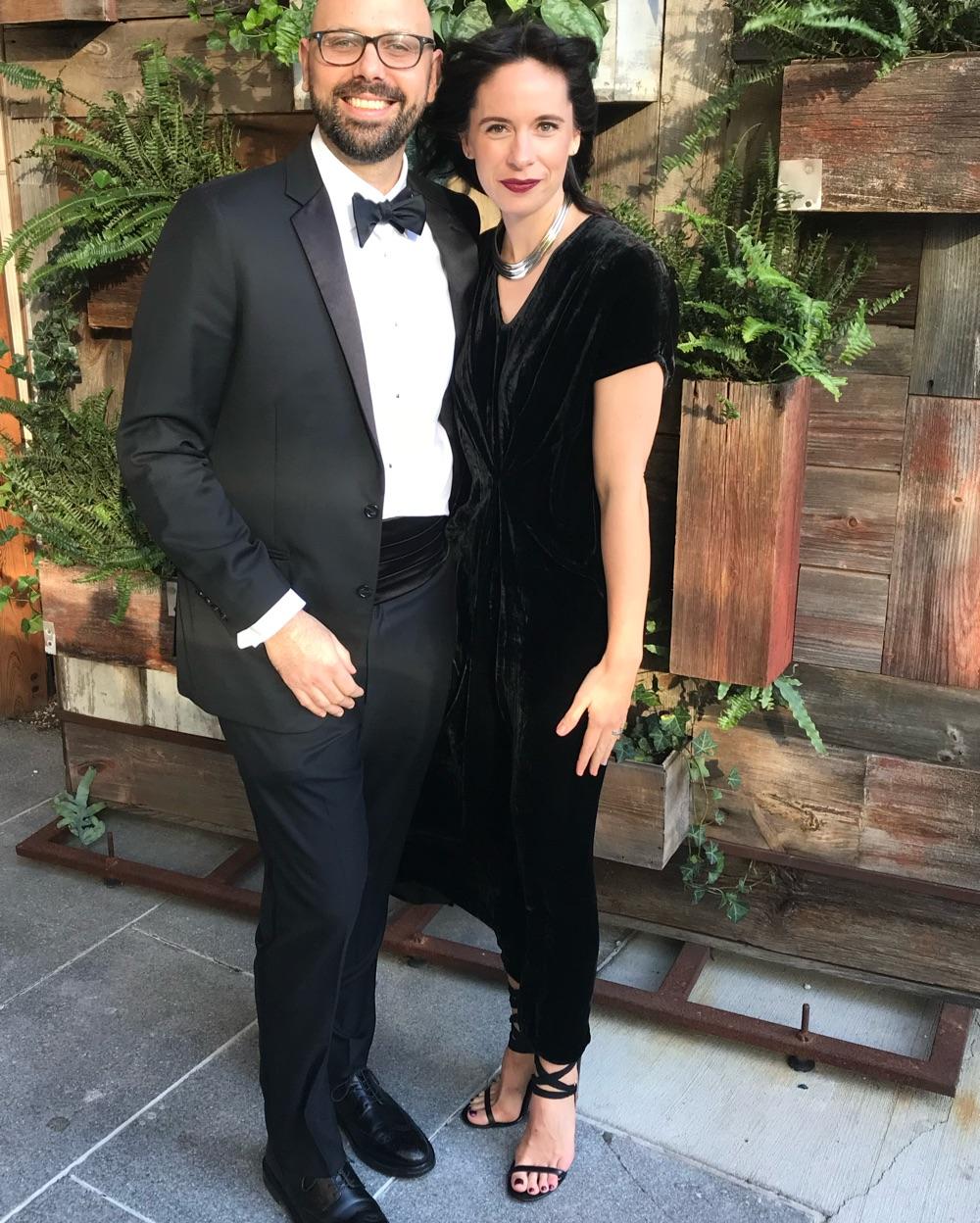 Black Velvet Short Sleeve Maxi Dress — photo 1 of 4