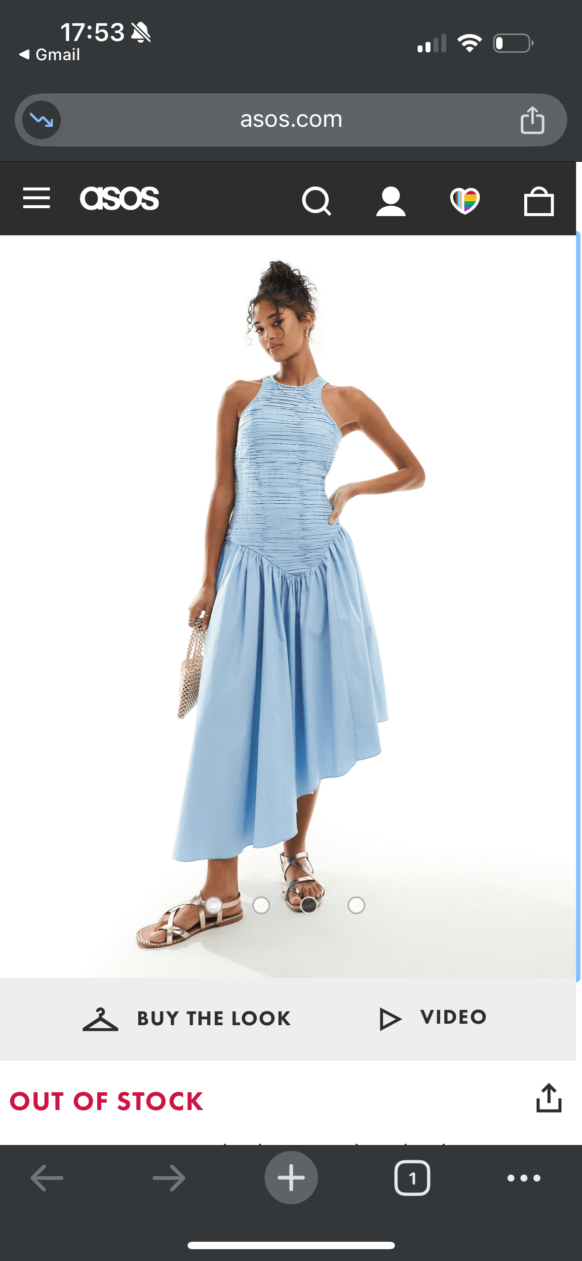 Sky Blue Sleeveless Dress — photo 2 of 3