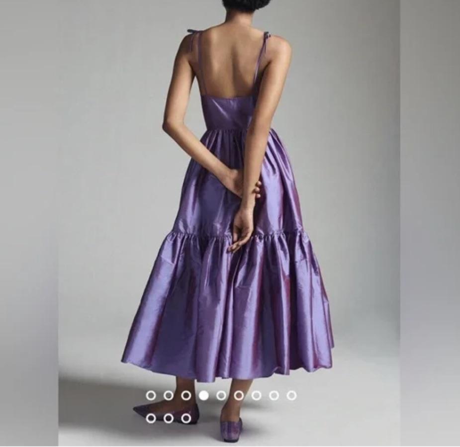 Purple Black Tie Dress — photo 4 of 5