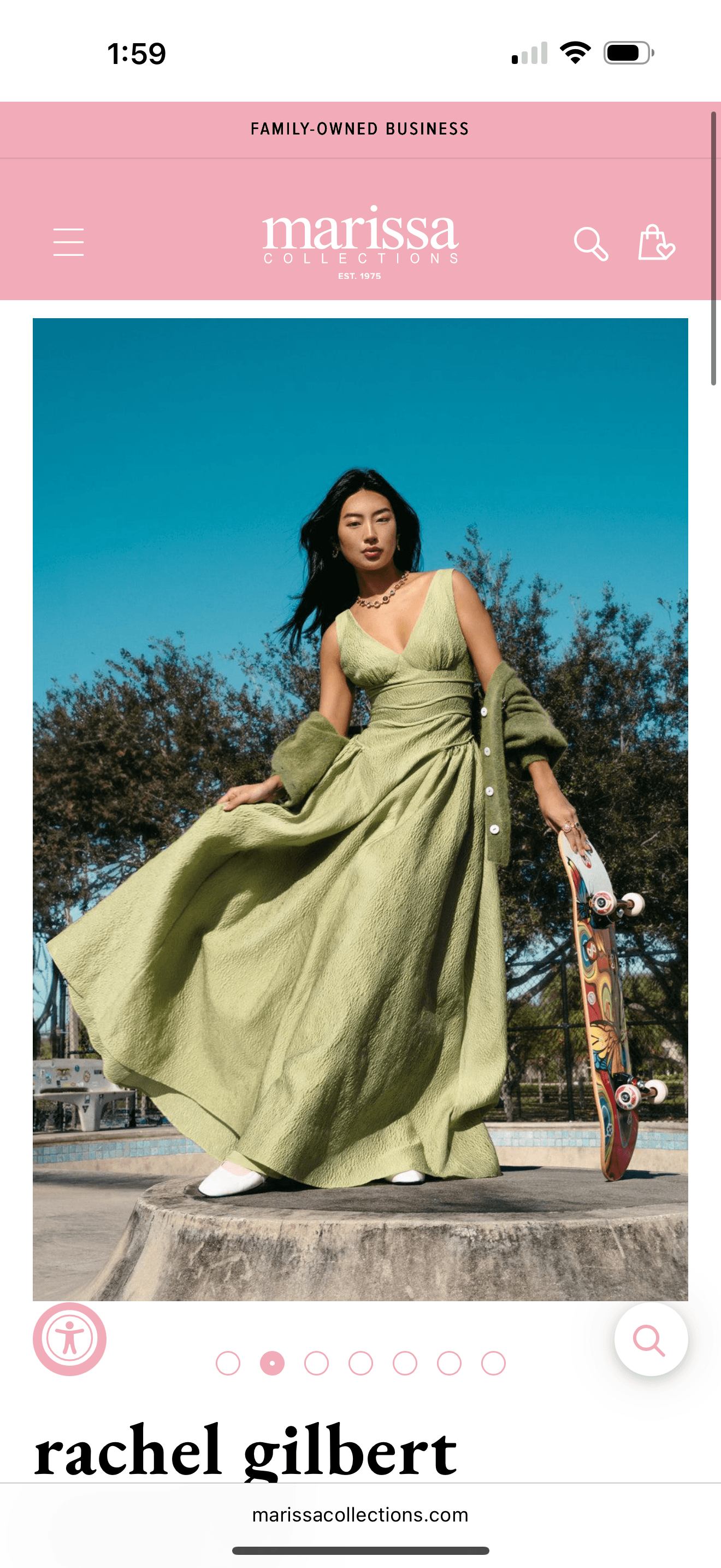 Elegant Textured Green Gown — photo 3 of 5