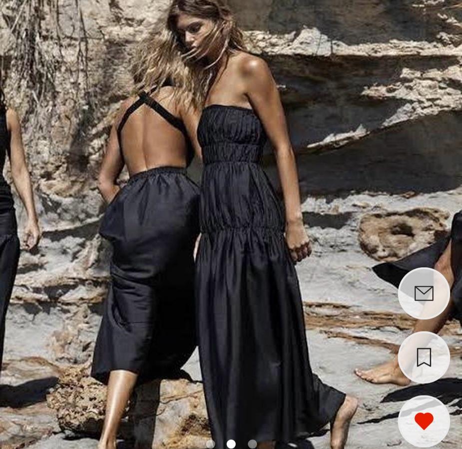 SIR the label black maxi dress