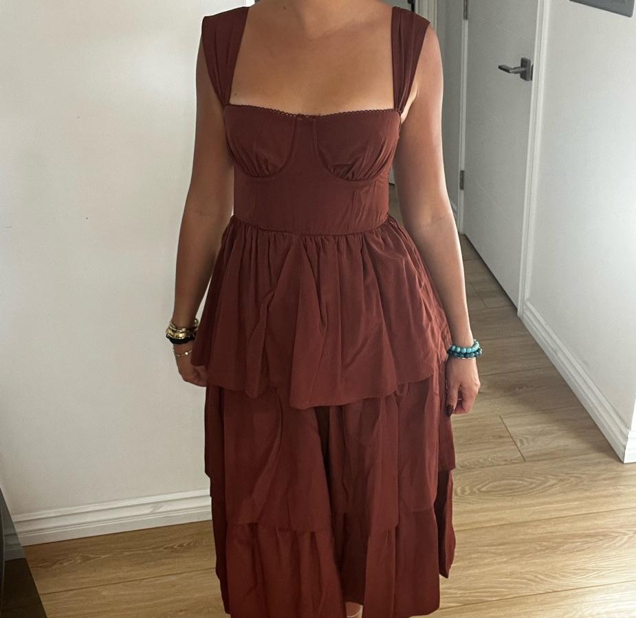 WeWoreWhat Corset Poplin Dress — photo 2 of 4