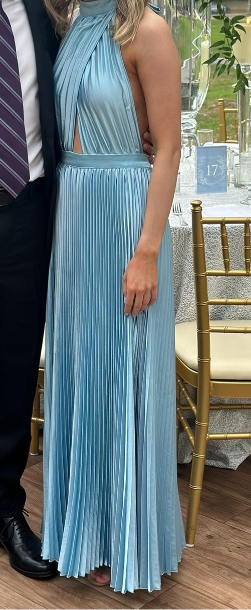 Pleated Halter Dress — photo 4 of 4