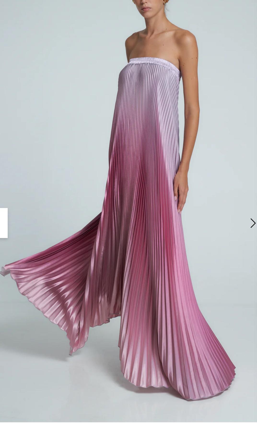 L’IDEÉ Bisous Ombre Pleated Gown — photo 1 of 3