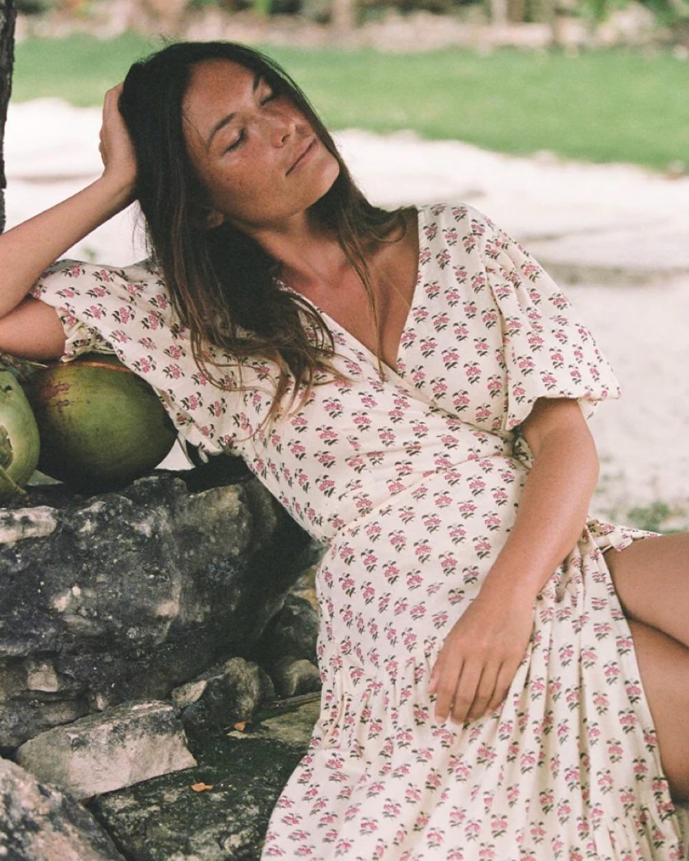 Daughters of India Zuri Wrap Dress — photo 2 of 4
