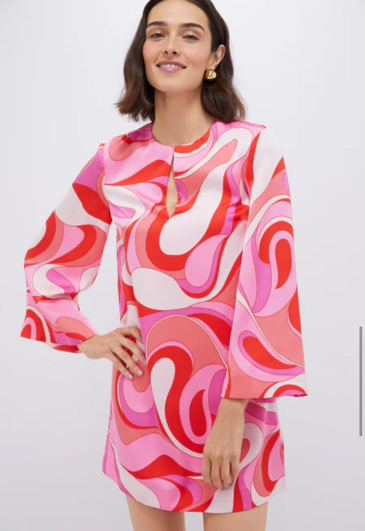 Pink Mod Geo Mitzi Mini Dress