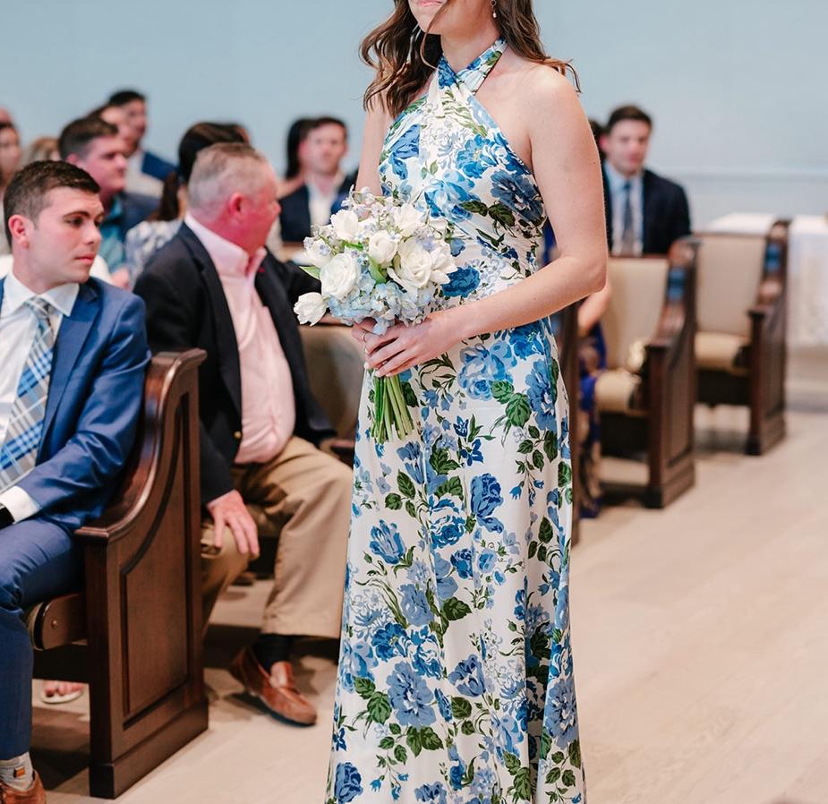 Reformation - Veria blue floral silk dress — photo 3 of 3