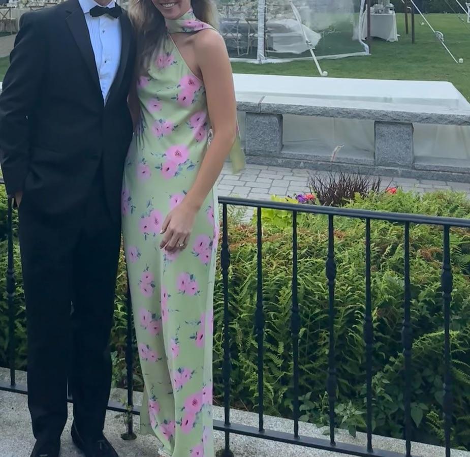 Green & Pink Floral Wayf Dress — photo 1 of 4